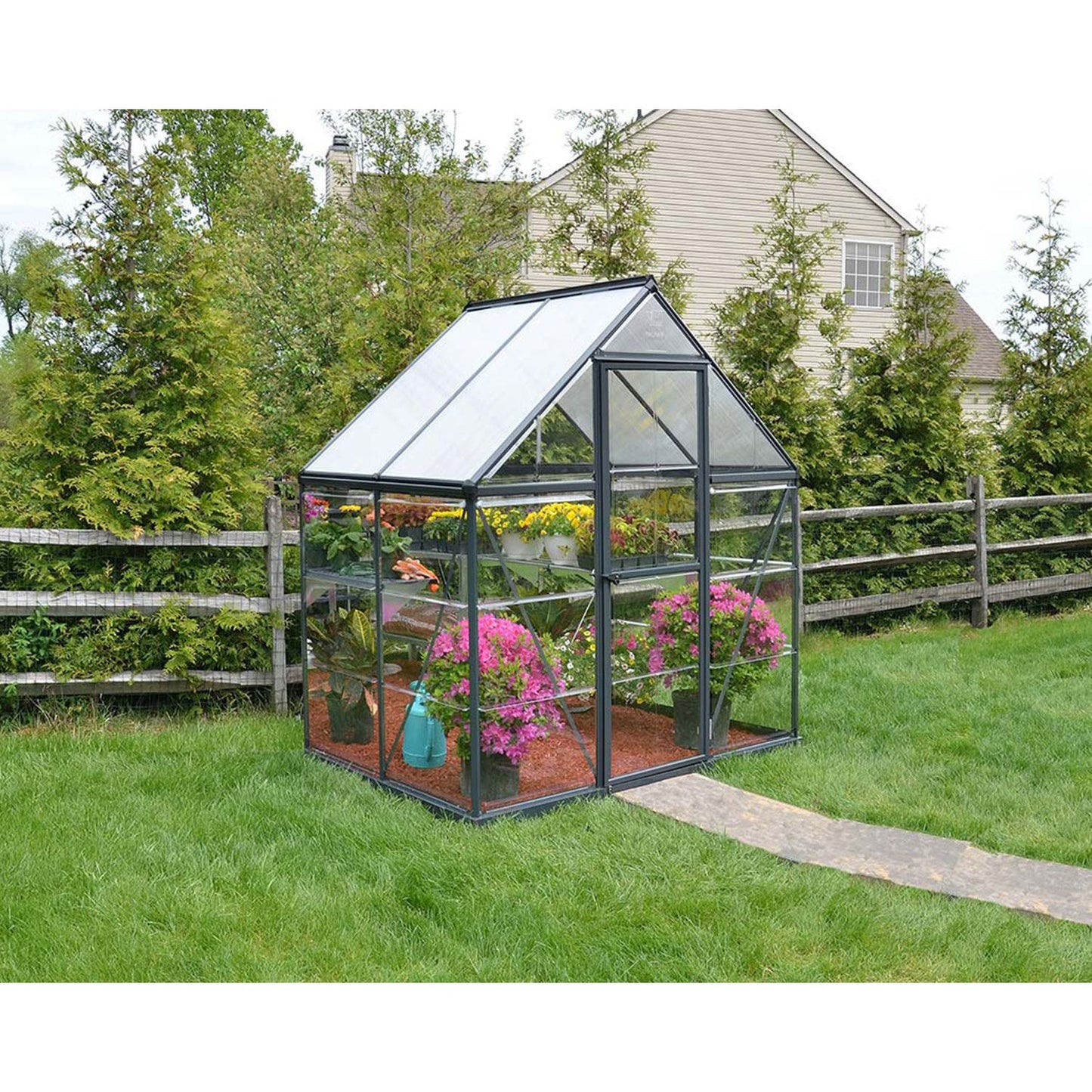 Canopia Hybrid Greenhouse - Aluminium Frame & Polycarbonate Panels