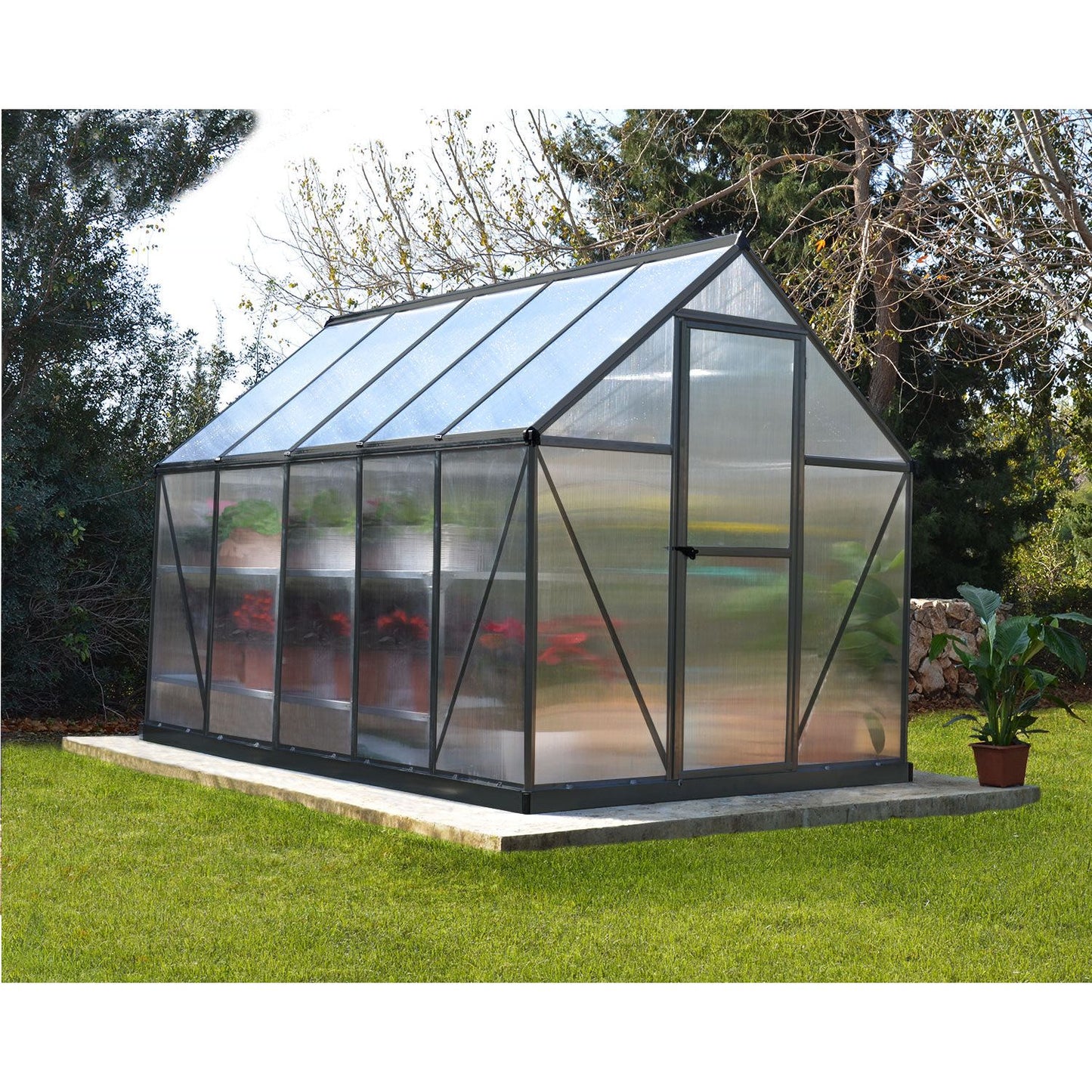 Canopia Mythos Greenhouse - Aluminium Frame & Twinwall Polycarbonate