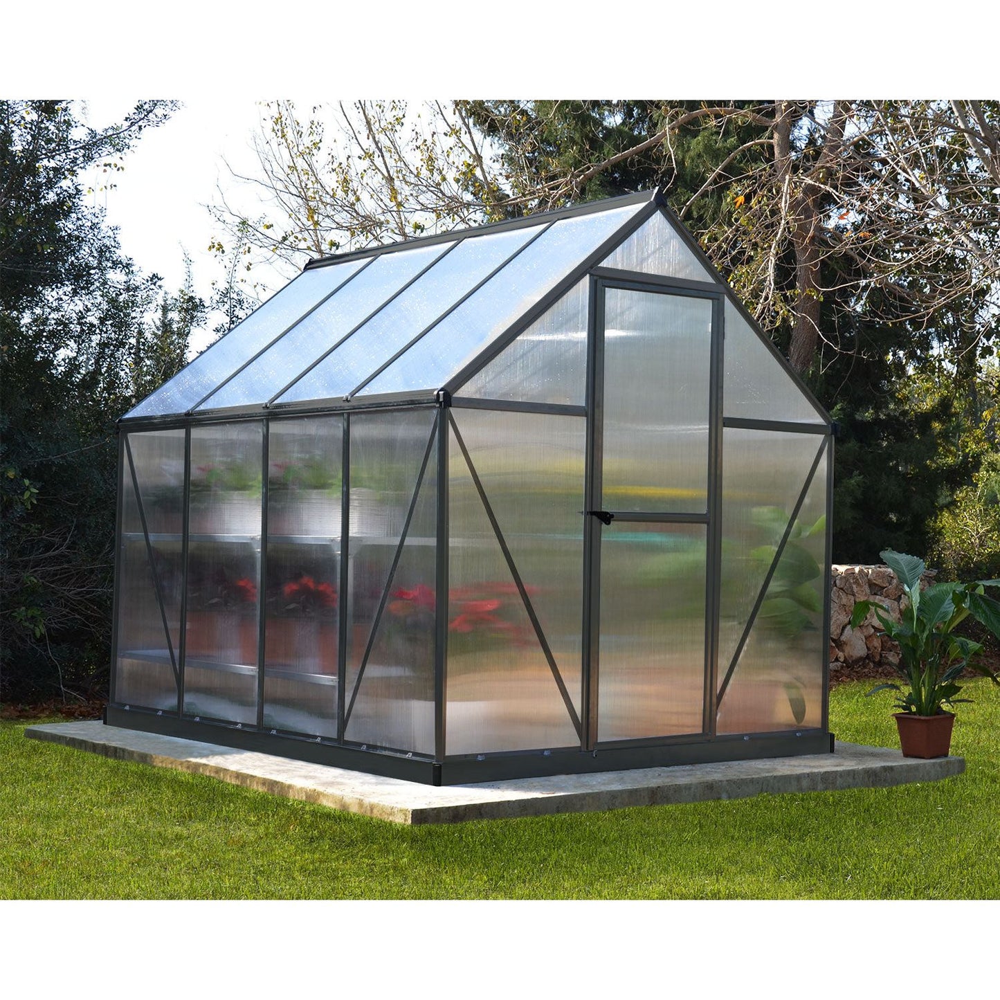 Canopia Mythos Greenhouse - Aluminium Frame & Twinwall Polycarbonate