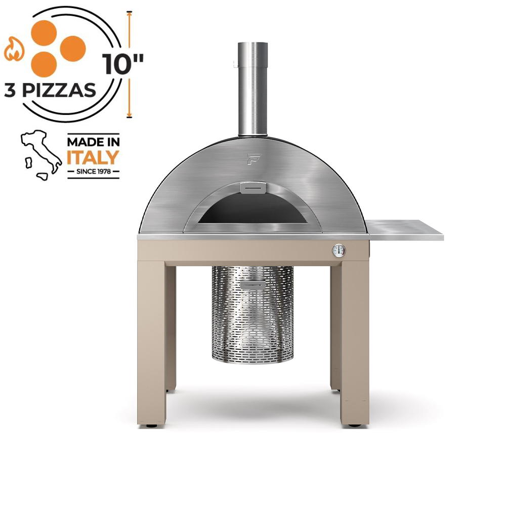 Fontana Riviera Wood Pizza Oven Including Trolley