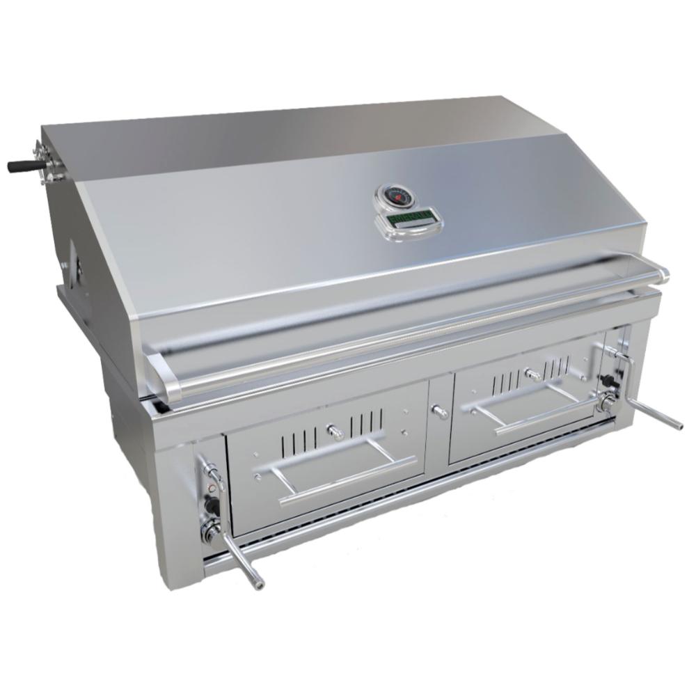 Sunstone 42″ Charcoal, Wood & Gas Hybrid Dual Zone Grill