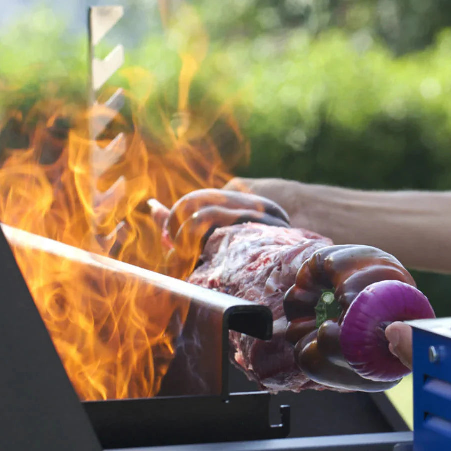 Fontana Tirreno Wood & Charcoal Barbecue with Rotisserie