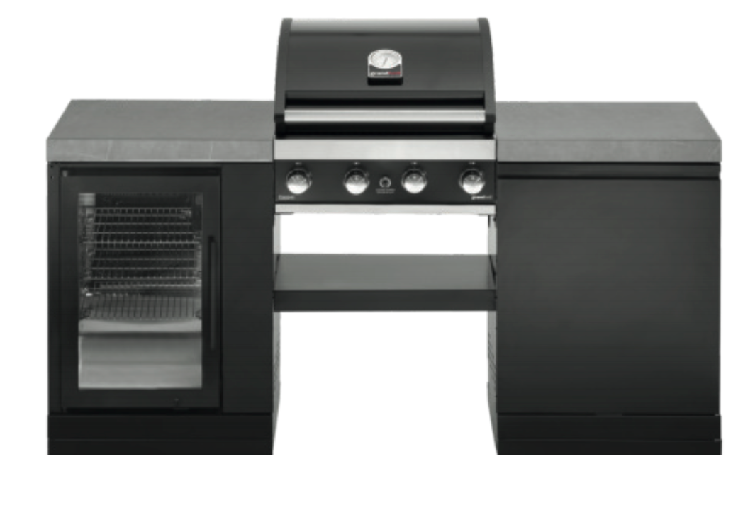 GrandPro 185 Outdoor Kitchen Premium Grill 4B With FRIDGE