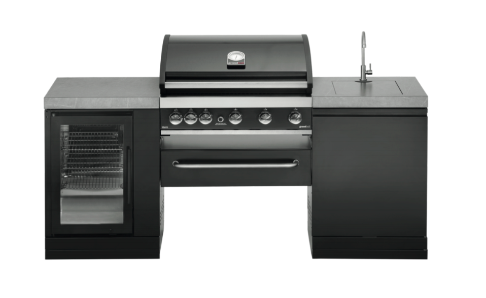 GrandPro 205 Outdoor Kitchen Maxim Grill 5B with Fridge + Sink