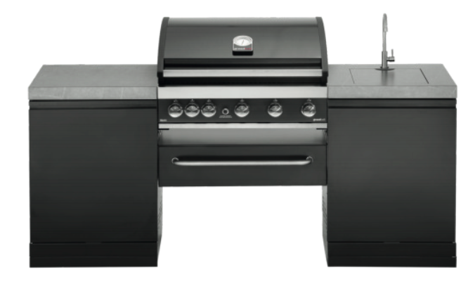 GrandPro 205 Outdoor Kitchen Maxim Grill 5B with Fridge