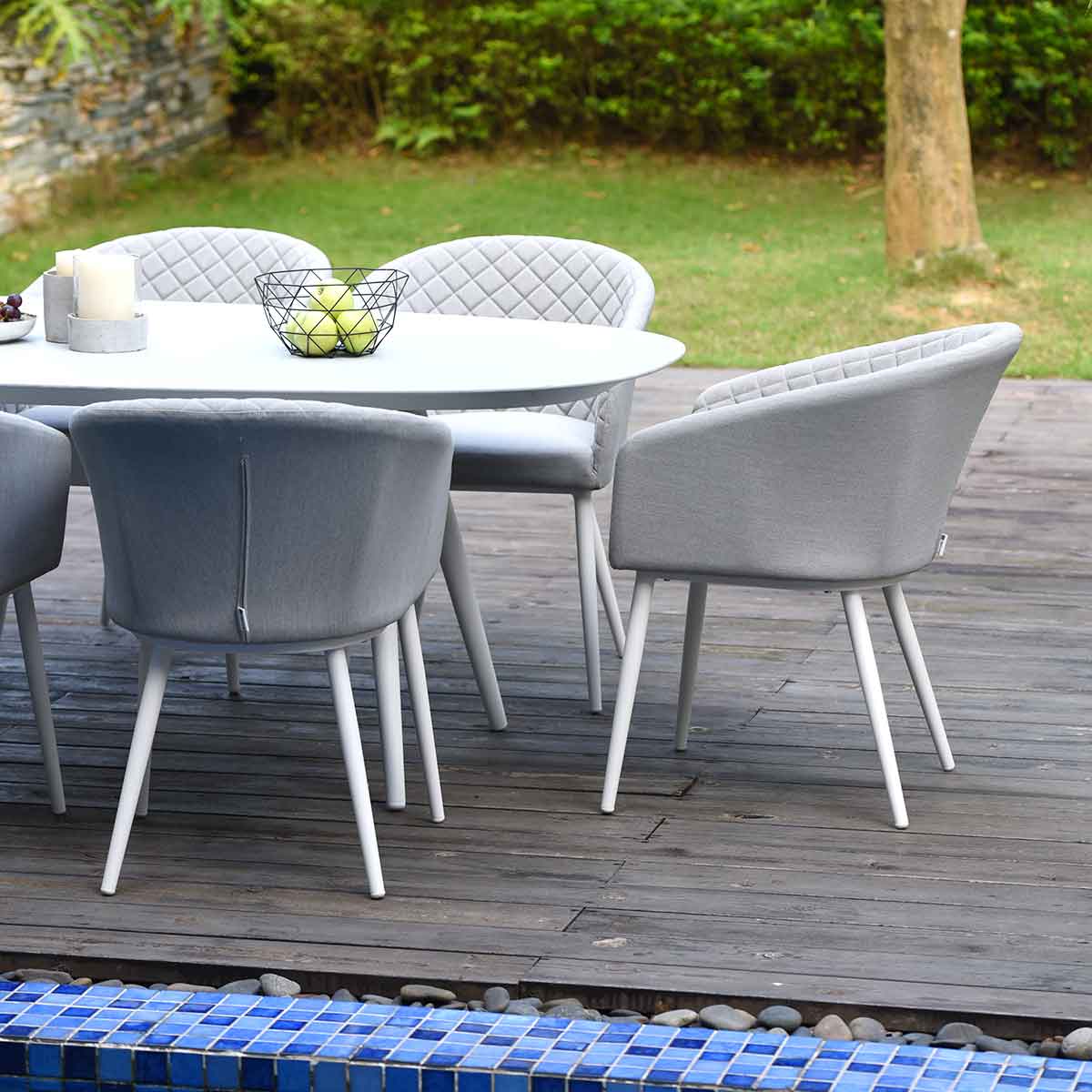 Ambition 6 Seat Oval Dining Set - Modern Rattan