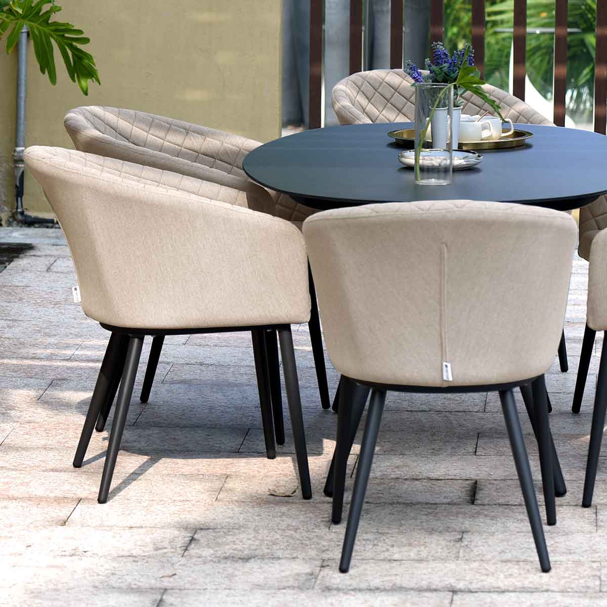 Ambition 6 Seat Oval Dining Set - Modern Rattan