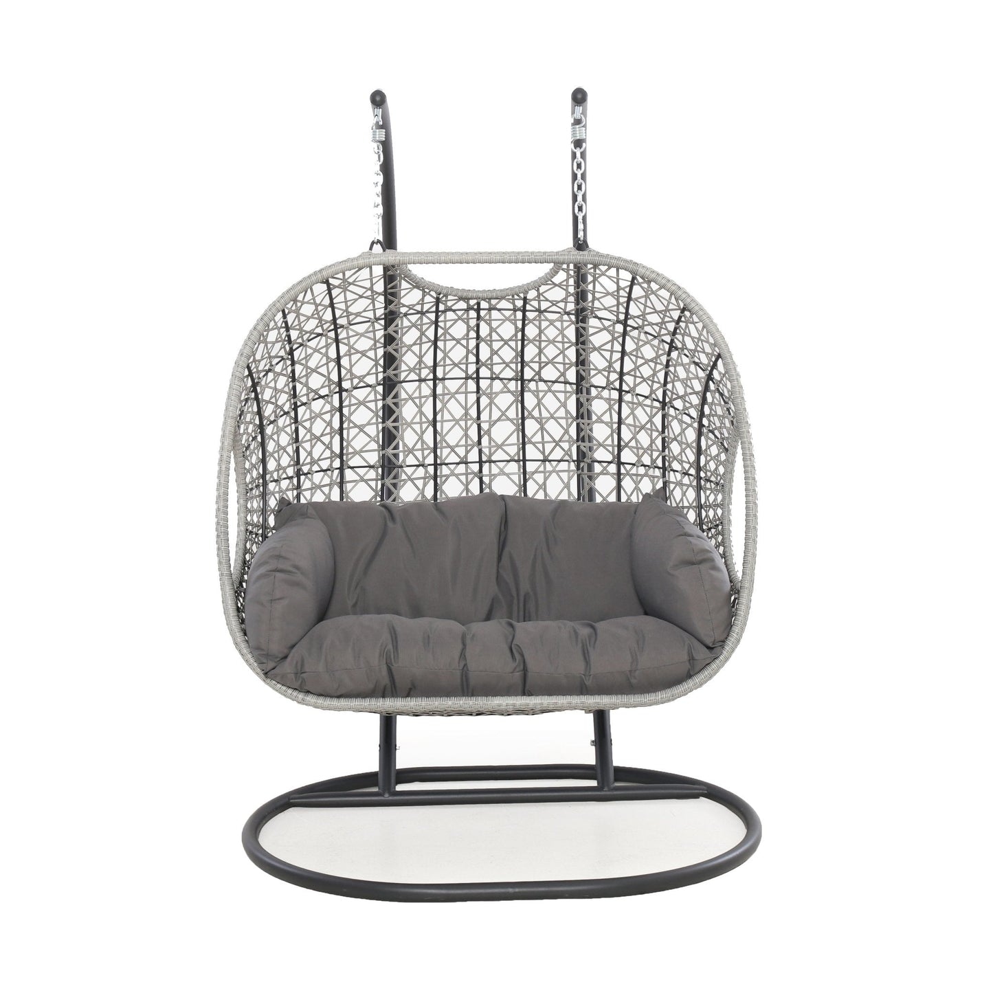 Maze -  Ascot Double Hanging Chair with Weatherproof Cushions