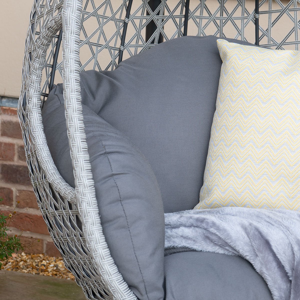 Maze -  Ascot Hanging Chair With Weatherproof Cushions