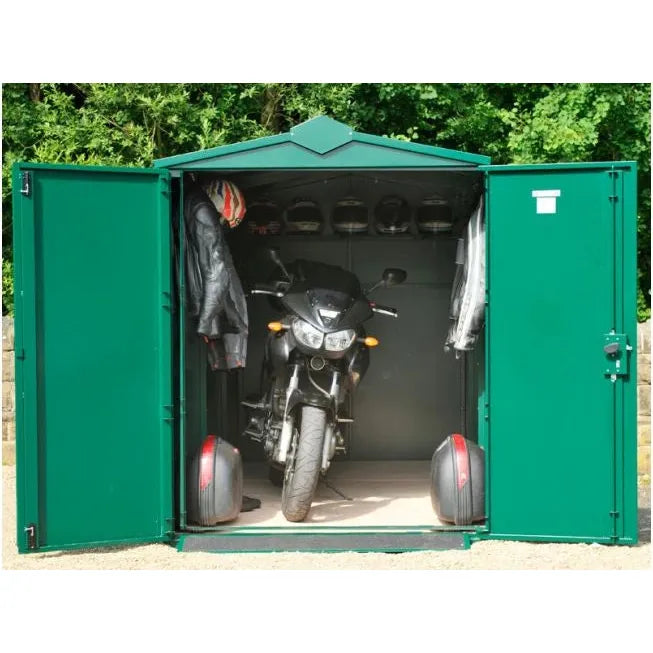 Asgard Motorcycle Storage Shed (Centurion) 5ft 2" x 10ft 11" - Police Preferred Specification