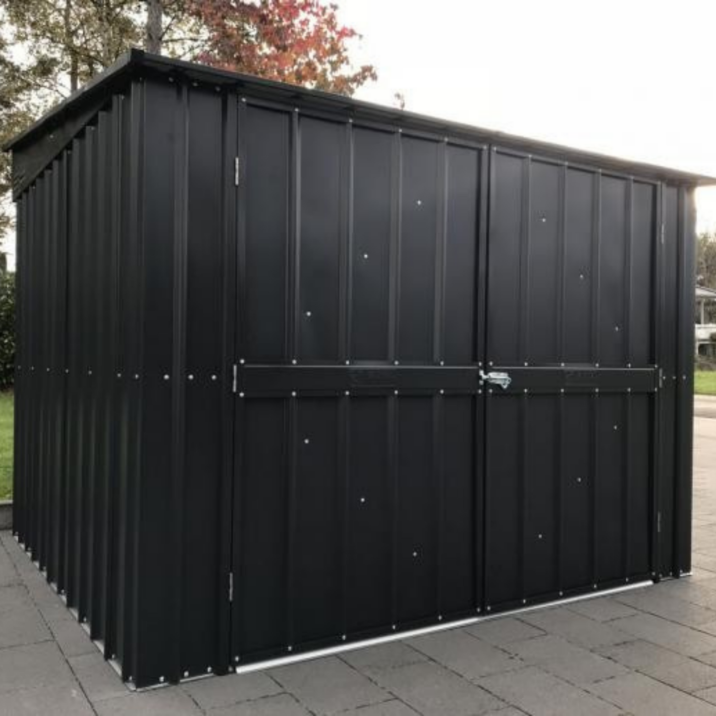 Globel 6x6 Bicycle garden shed in anthracite colour