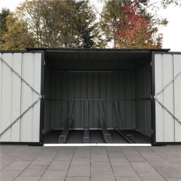 Globel 6x6ft Bicycle Sheds - Anthracite Grey