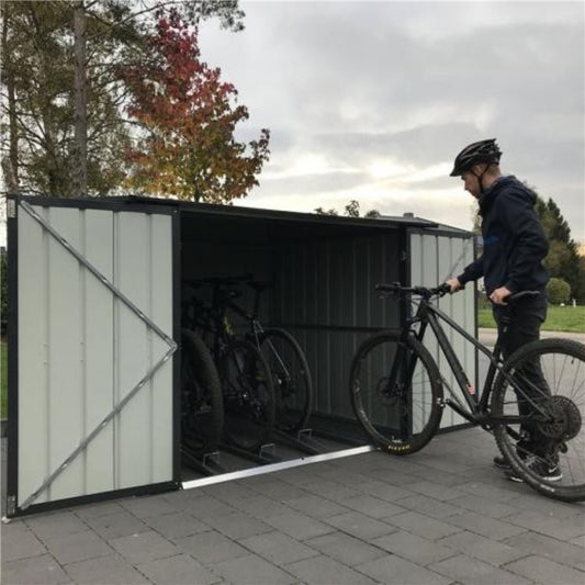 Store_More_Globel_6x6ft_Bicycle Sheds_Anthracite_Grey