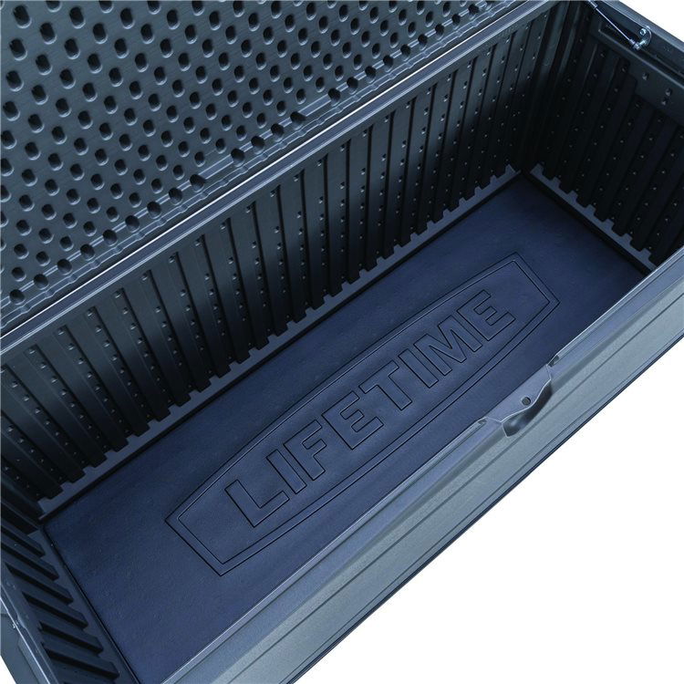 The Lifetime 500 Litre Plastic Outdoor Storage Box - Dark Grey