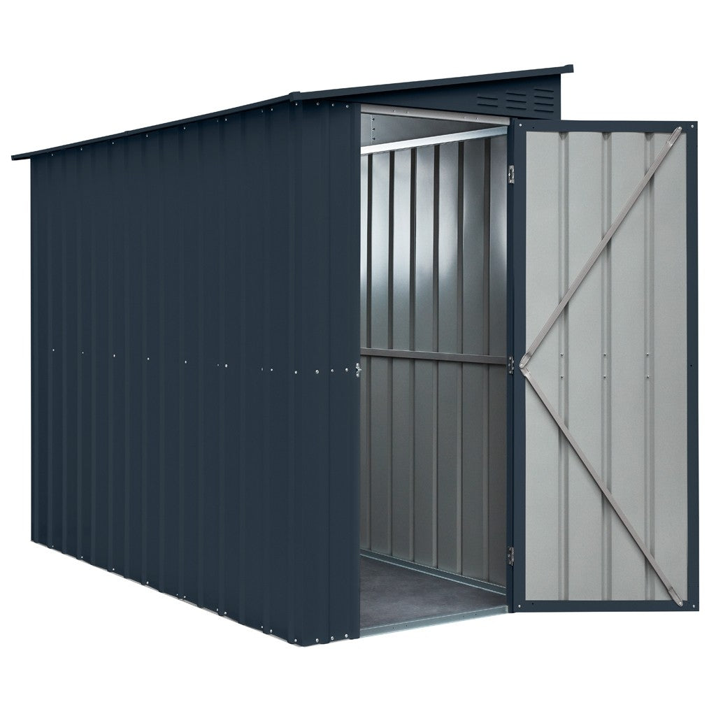 Store More Globel Lean-To Metal Garden Shed - 4x6/ 4x8/ 5x8