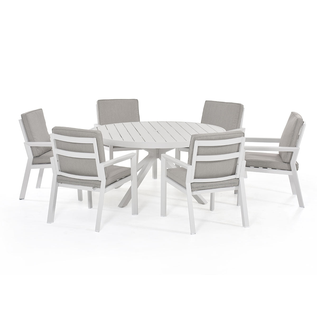 Maze -  New York 6 Seat Round Dining Set