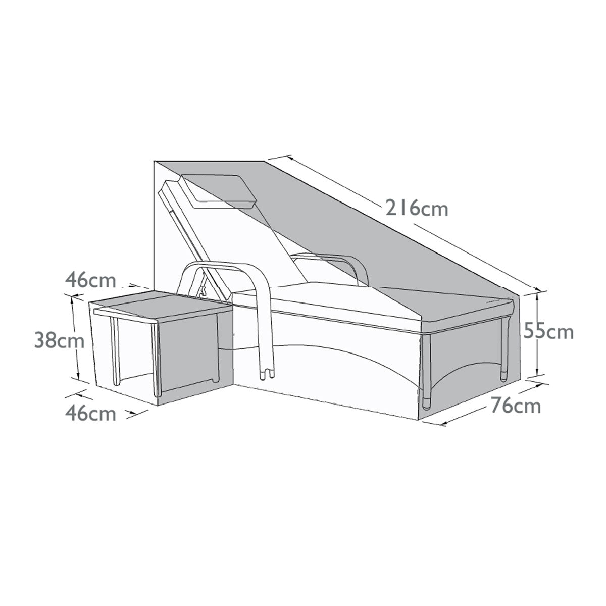 Maze -  Outdoor Cover for Florida Lounger Set