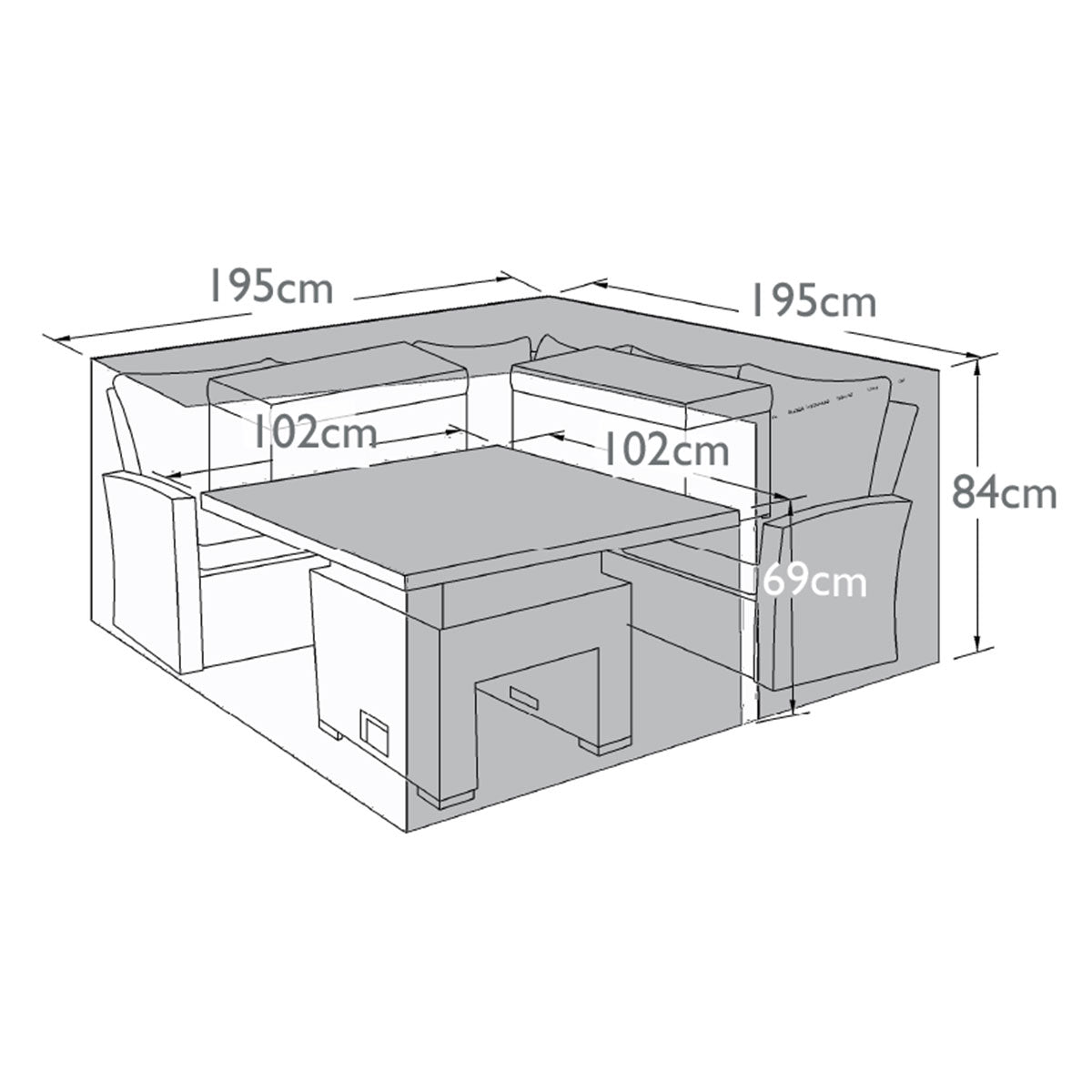 Maze -  Outdoor Cover for Richmond Corner Set