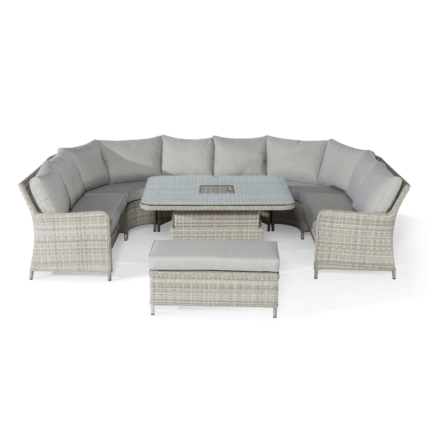 Maze Oxford Royal U-Shaped Sofa Set with Rising Table