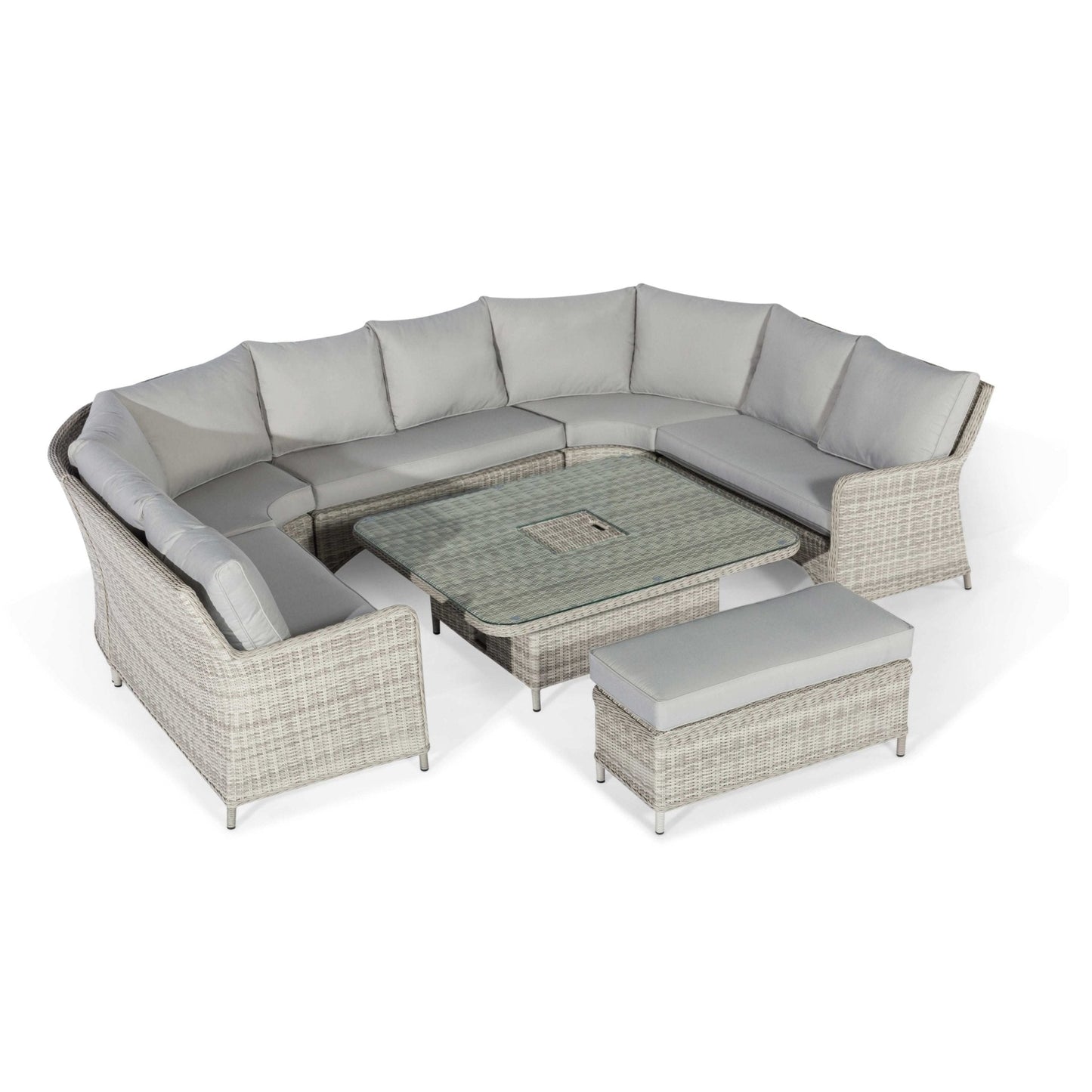 Maze Oxford Royal U-Shaped Sofa Set with Rising Table