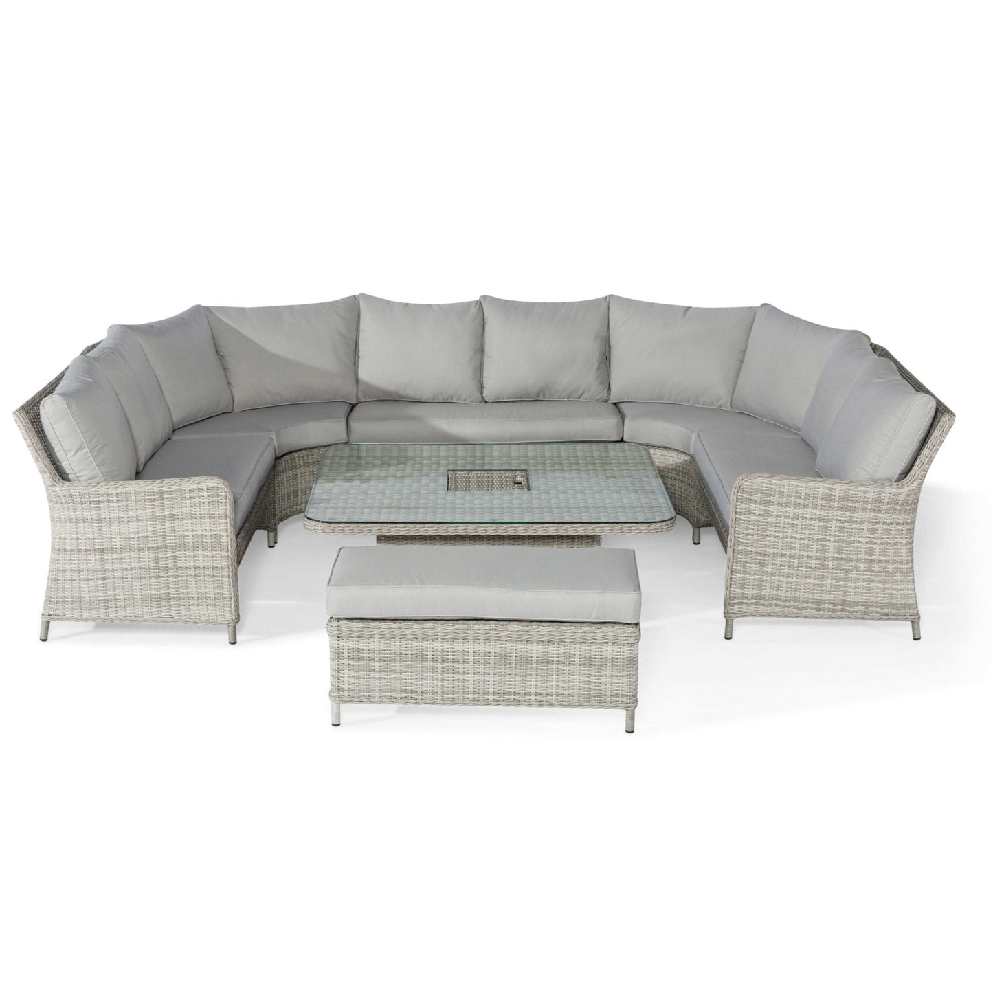 Maze Oxford Royal U-Shaped Sofa Set with Rising Table