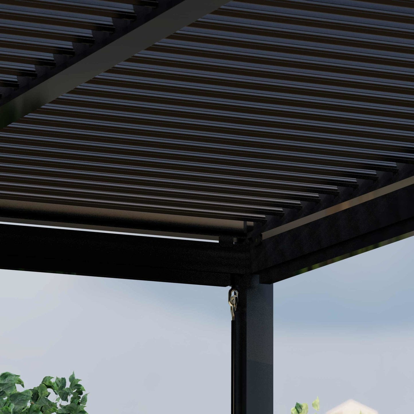 Maze Como Aluminium Pergola with 4 Drop Sides & LED Lighting