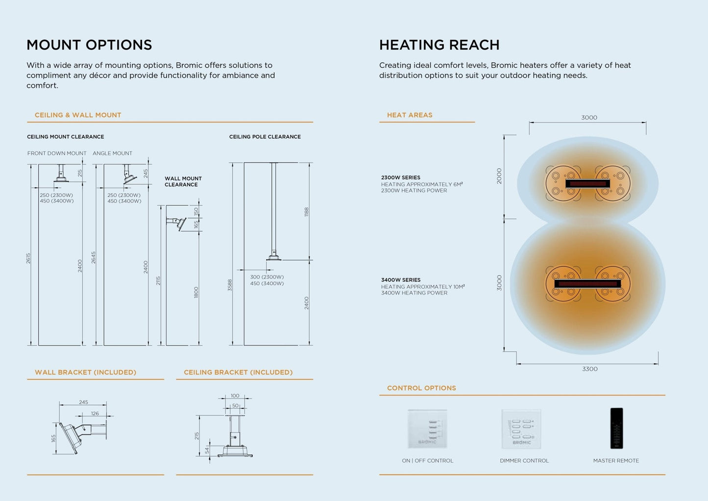 Bromic Platinum Smart-Heat™ Electric - Infrared Outdoor Heater