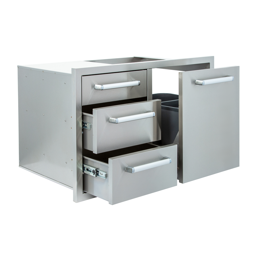 Whistler Grills Burford Triple Drawer Bin Unit