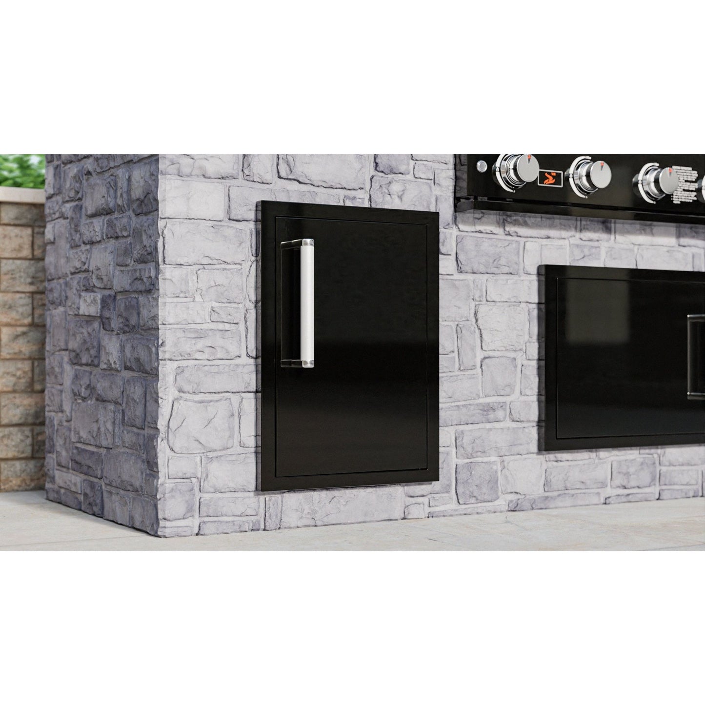 Whistler Grills Black Silk Burford Single Vertical Door (Small)