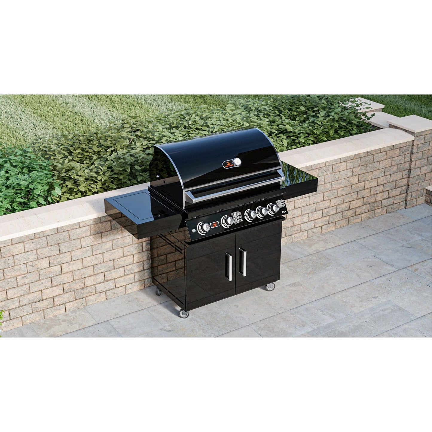 Whistler Grills Bibury 4 + Side Burner Gas BBQ | Rotisserie + Cover