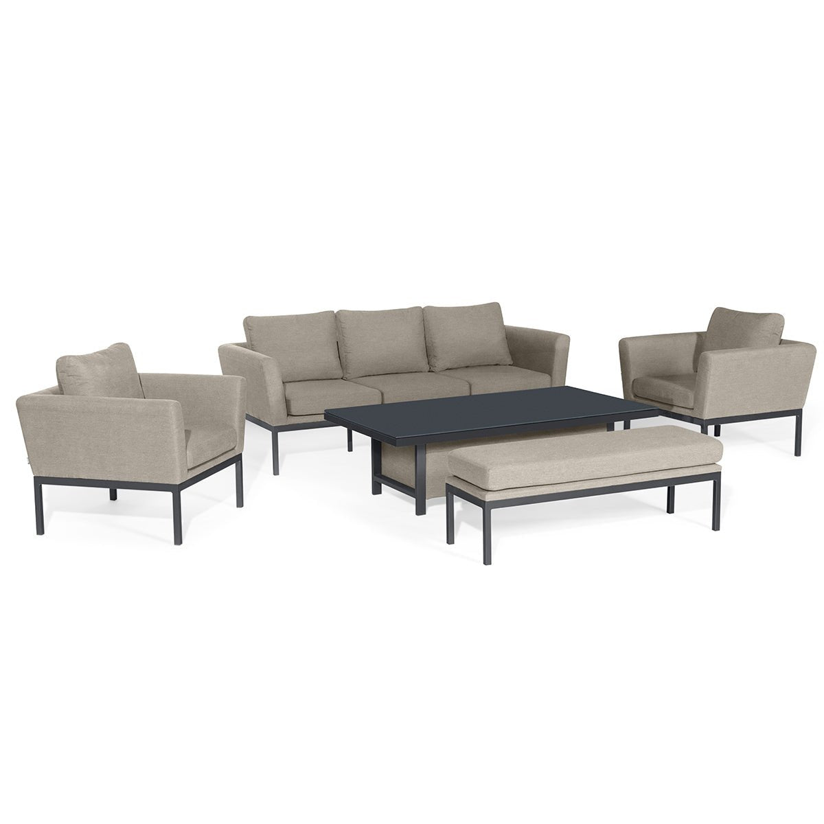 Maze Pulse 3 Seat Sofa Dining Set with Rising Table + Free Winter Cover