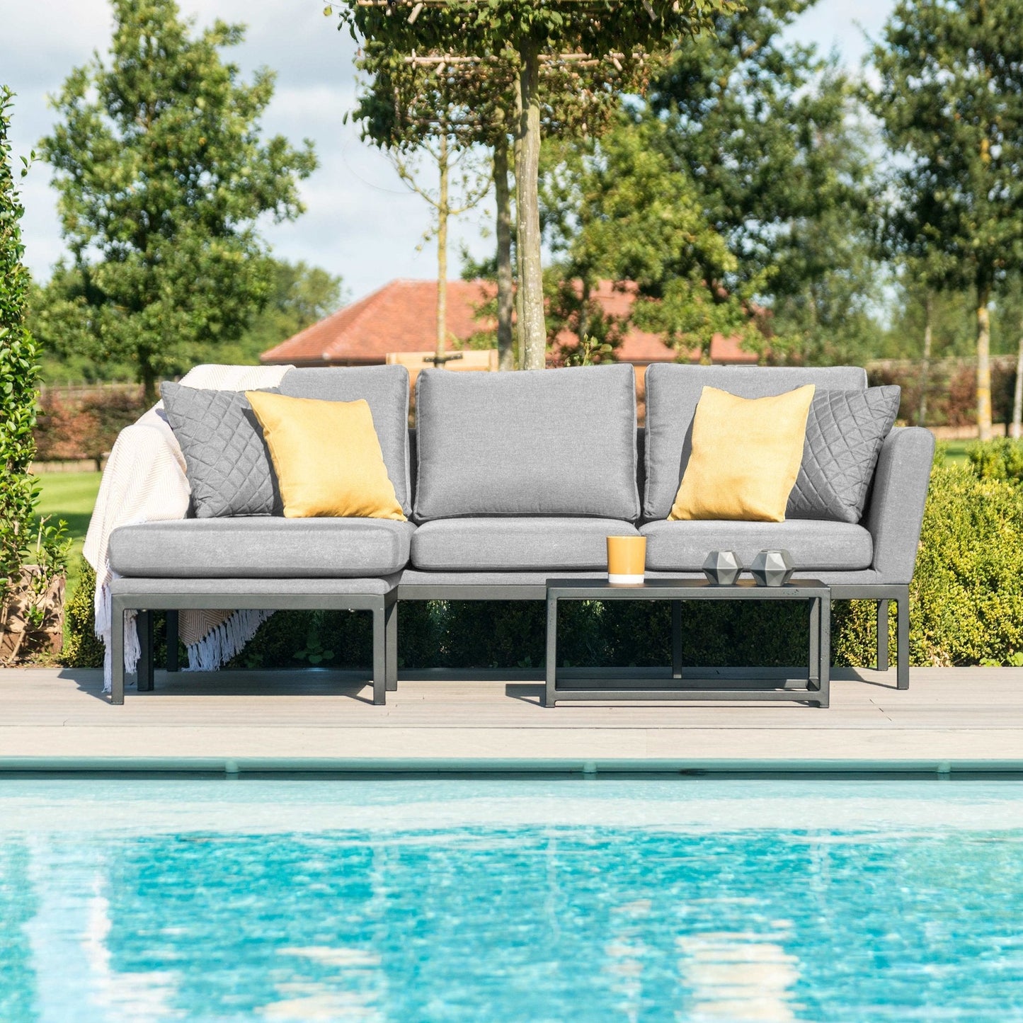 Maze Pulse Chaise Outdoor Sofa Set + Free Winter Cover