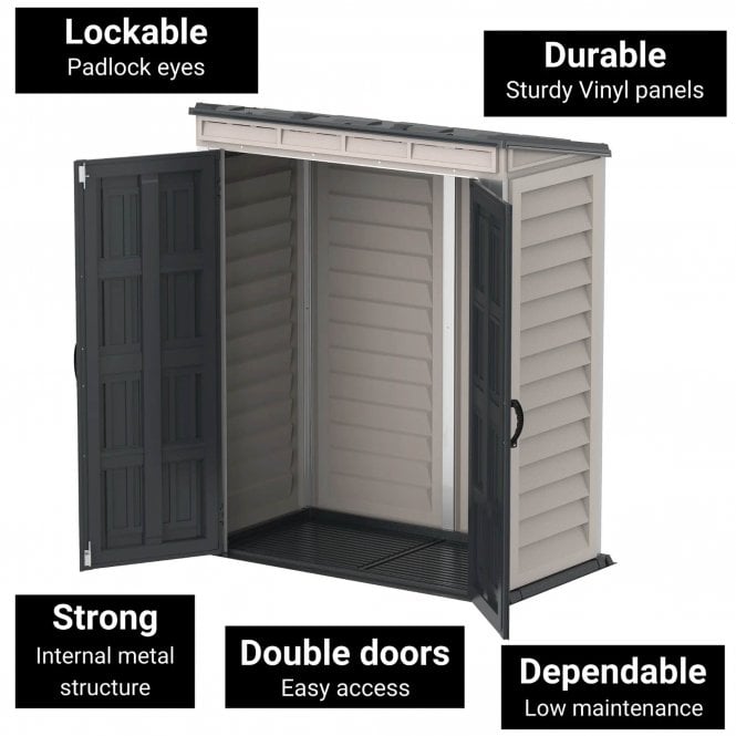 Sapphire Apex Metal Shed (All Size Available) Green / 6x4ft