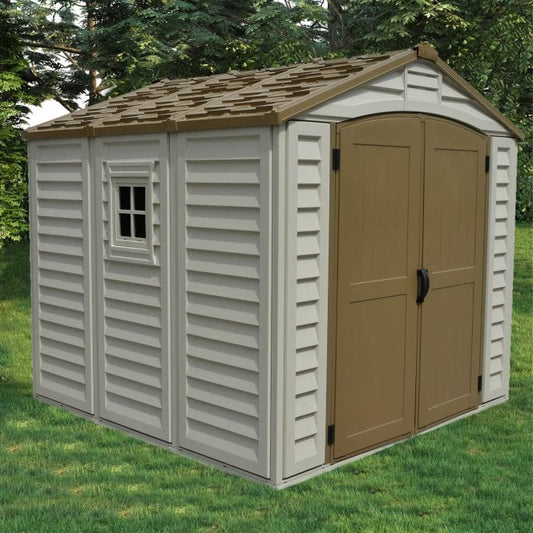 8ft x 8ft Saffron Classic Plus Vinyl Shed