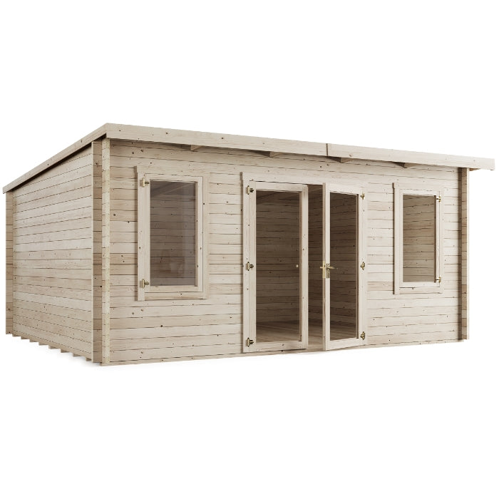 Store More Ashley Pent Log Cabin Garden Room - 5.0m x 4.0m