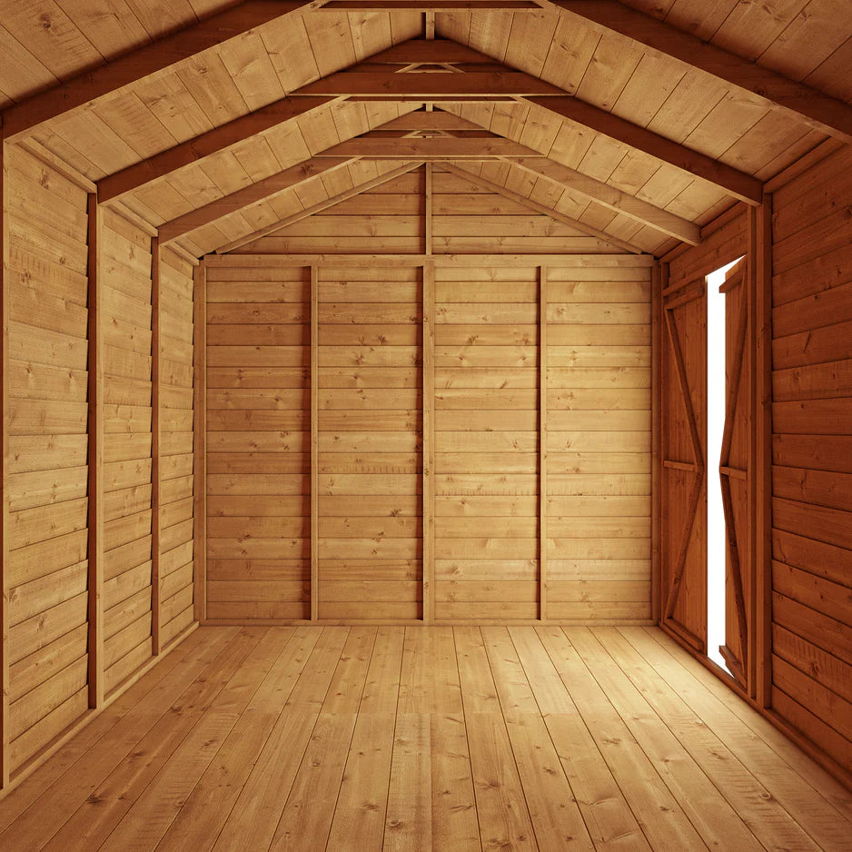 Store More Wooden Overlap Apex Shed Windowed/Windowless (All Size available)