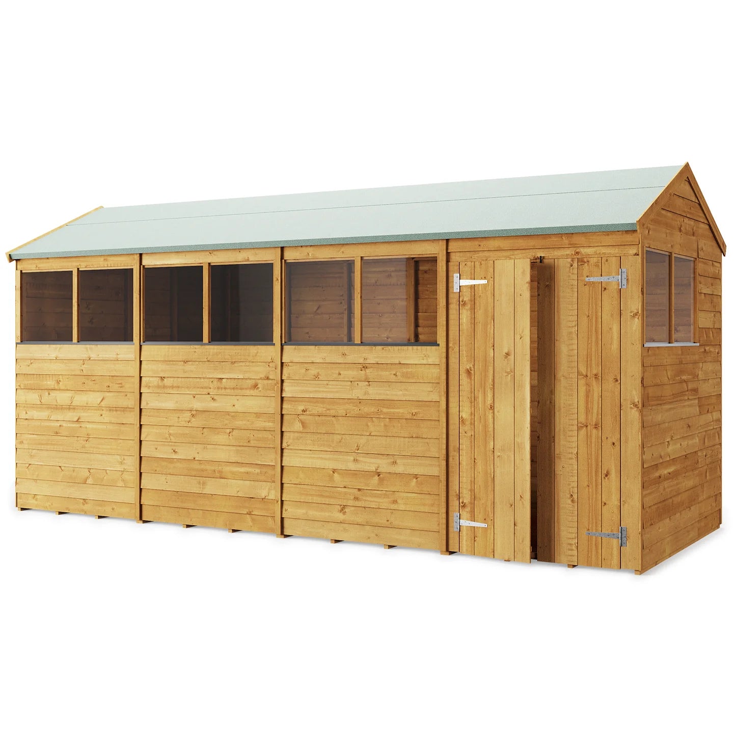 Store More Wooden Overlap Apex Shed Windowed/Windowless (All Size available)