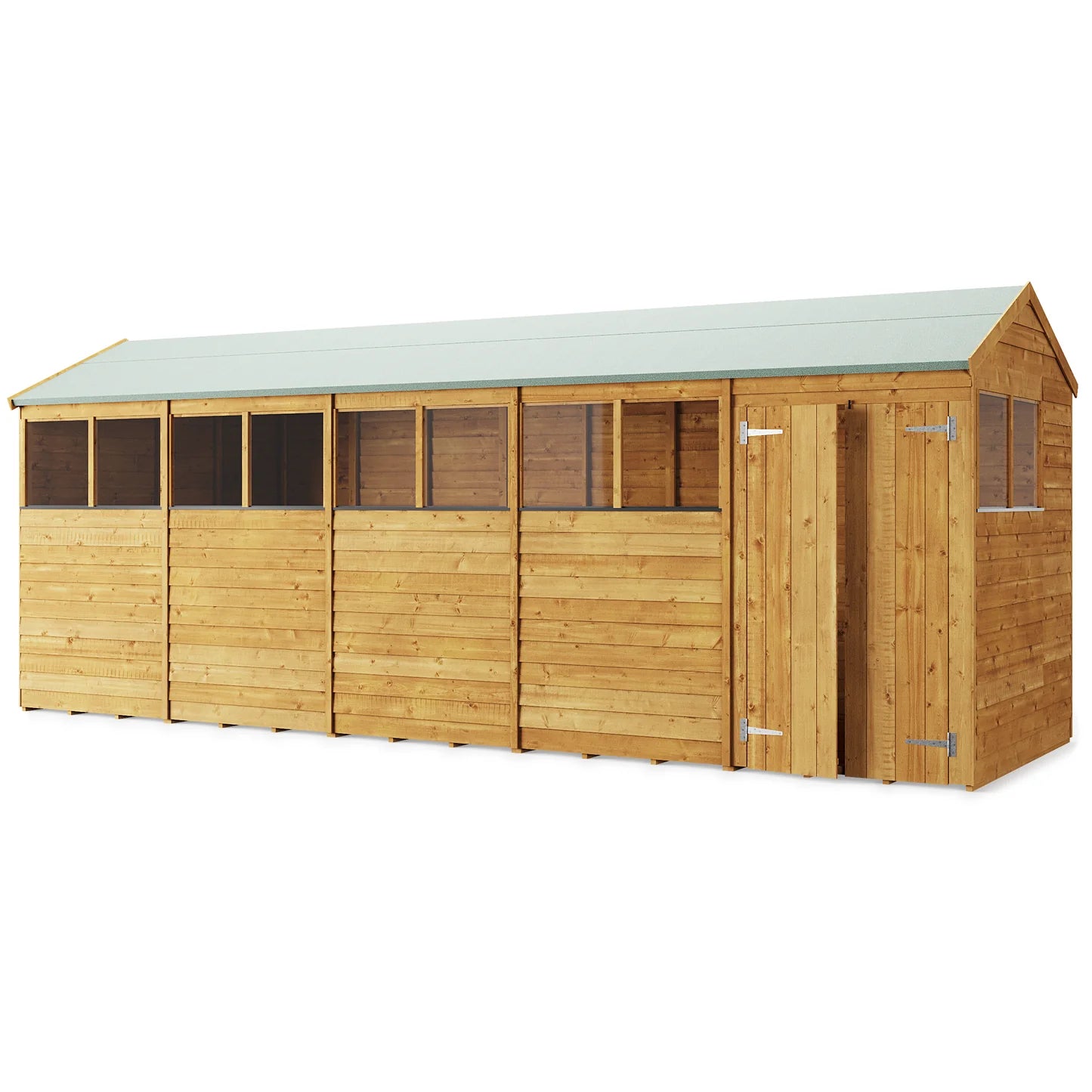 Store More Wooden Overlap Apex Shed Windowed/Windowless (All Size available)