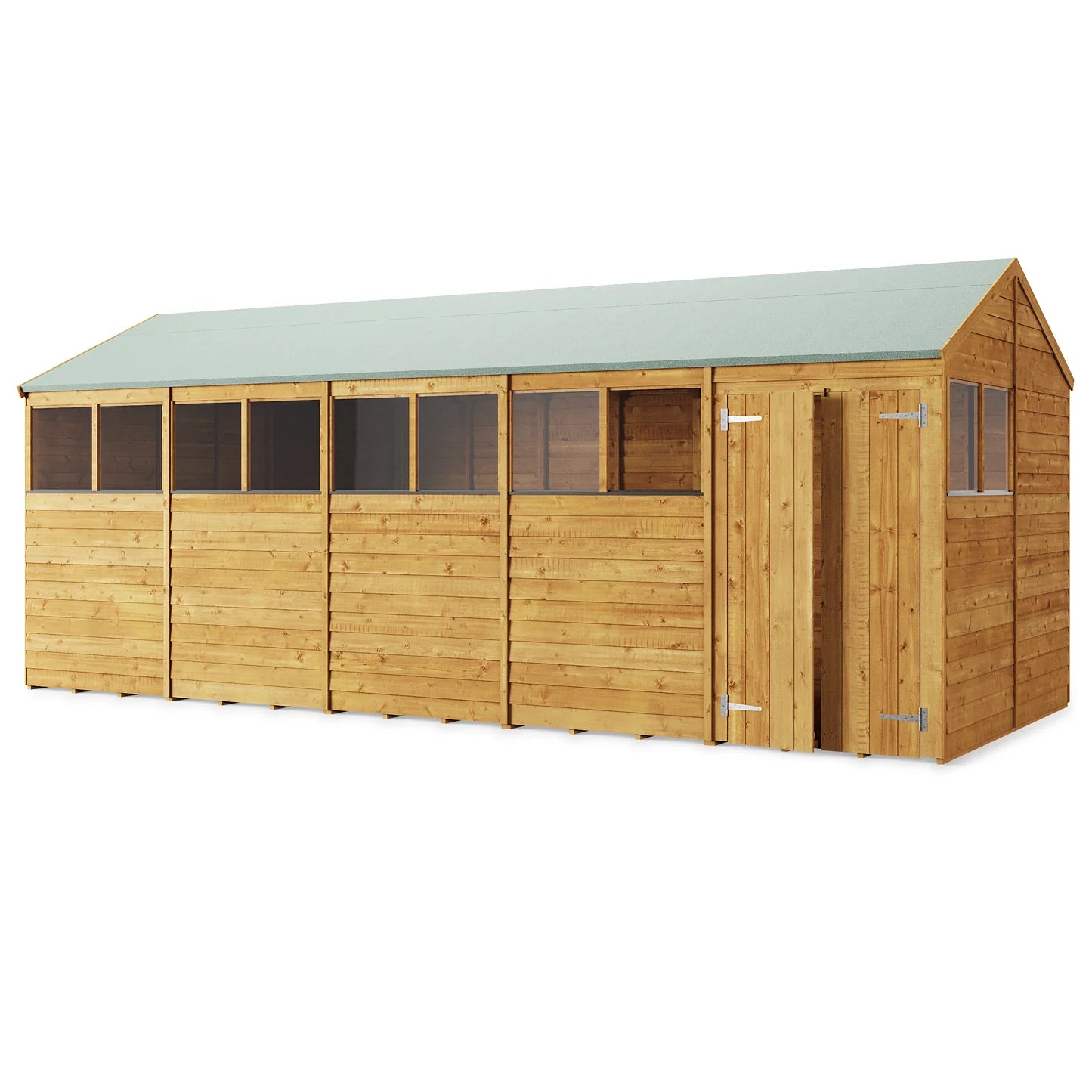 Store More Wooden Overlap Apex Shed Windowed/Windowless (All Size available)