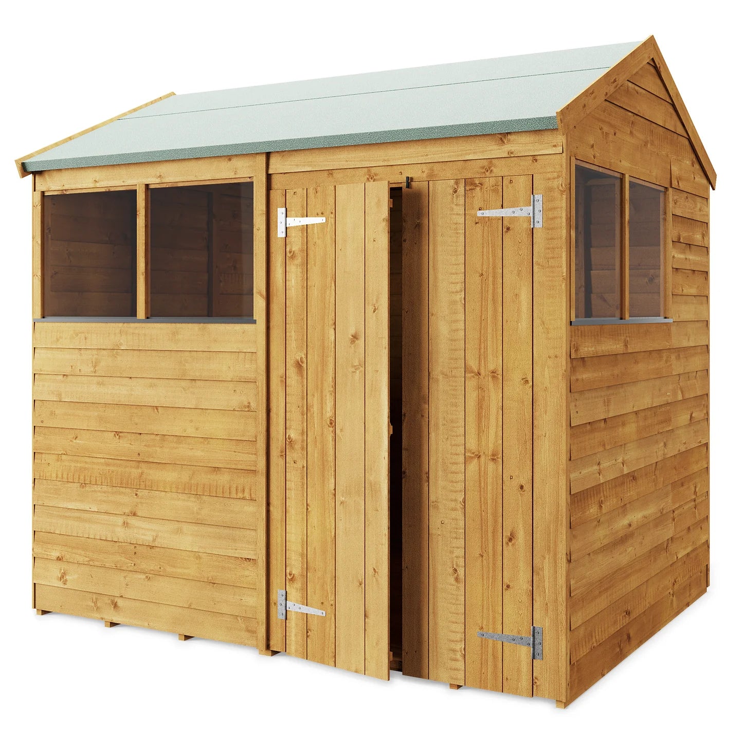 Store More Wooden Overlap Apex Shed Windowed/Windowless (All Size available)