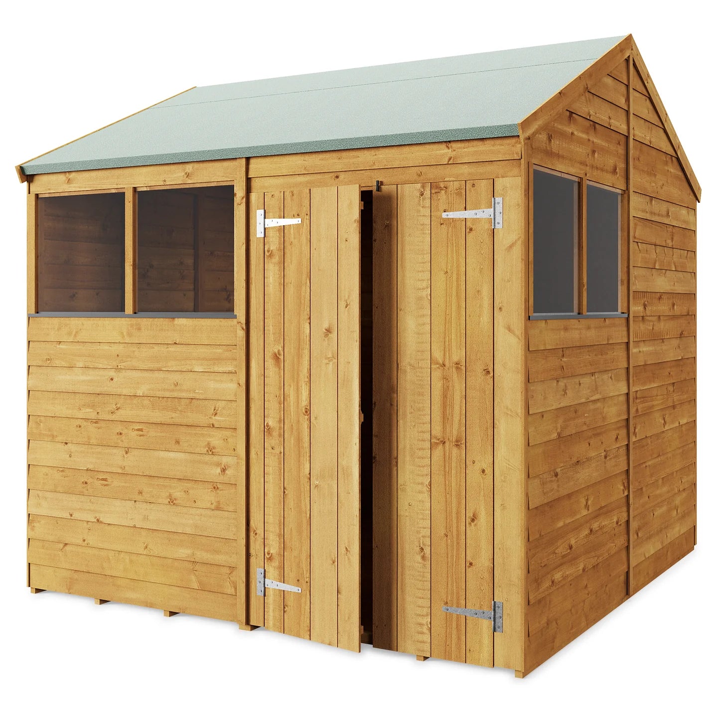 Store More Wooden Overlap Apex Shed Windowed/Windowless (All Size available)