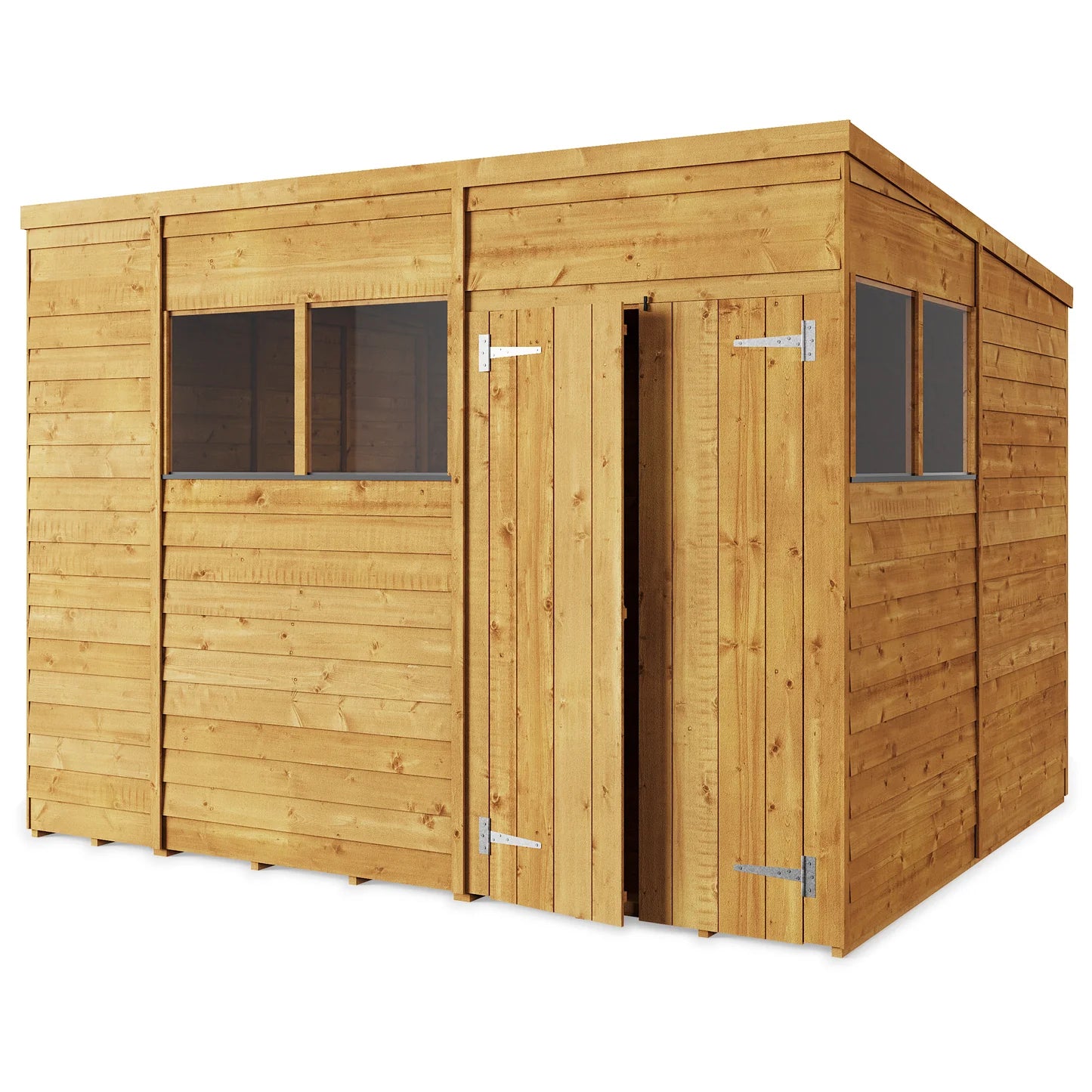 Store More Wooden Overlap Pent Shed Windowless/ Windowed (All Size Available)