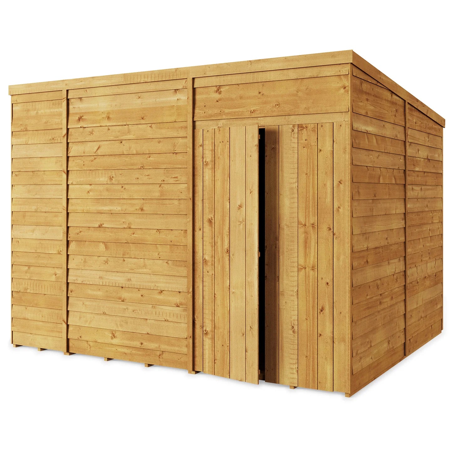 Store More Wooden Overlap Pent Shed Windowless/ Windowed (All Size Available)