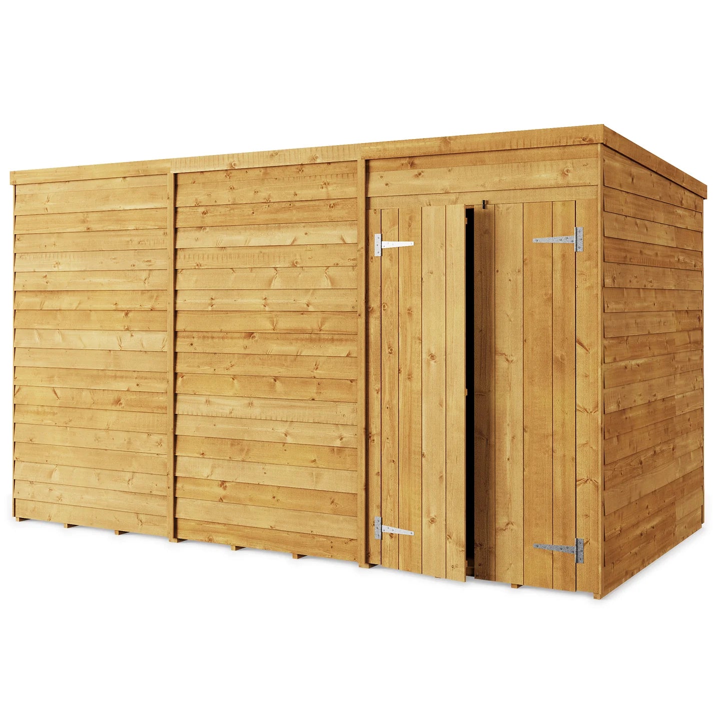 Store More Wooden Overlap Pent Shed Windowless/ Windowed (All Size Available)