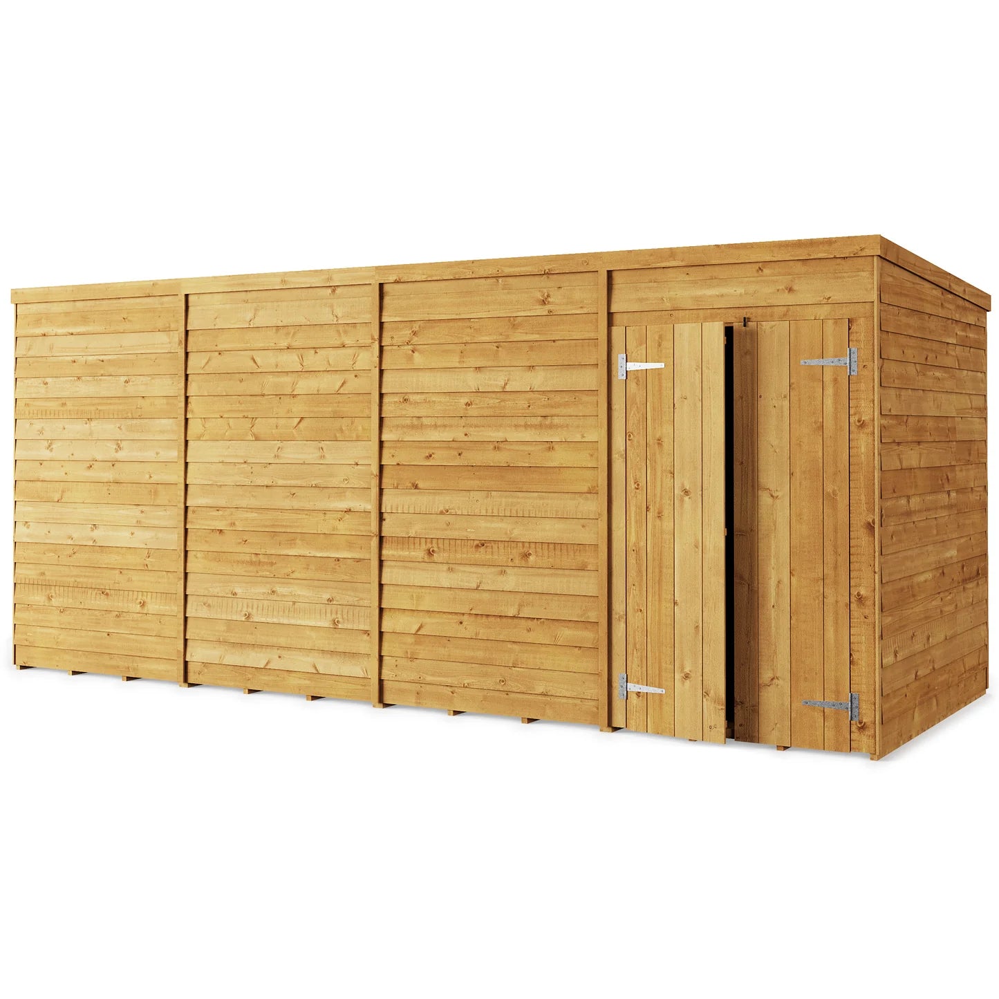 Store More Wooden Overlap Pent Shed Windowless/ Windowed (All Size Available)