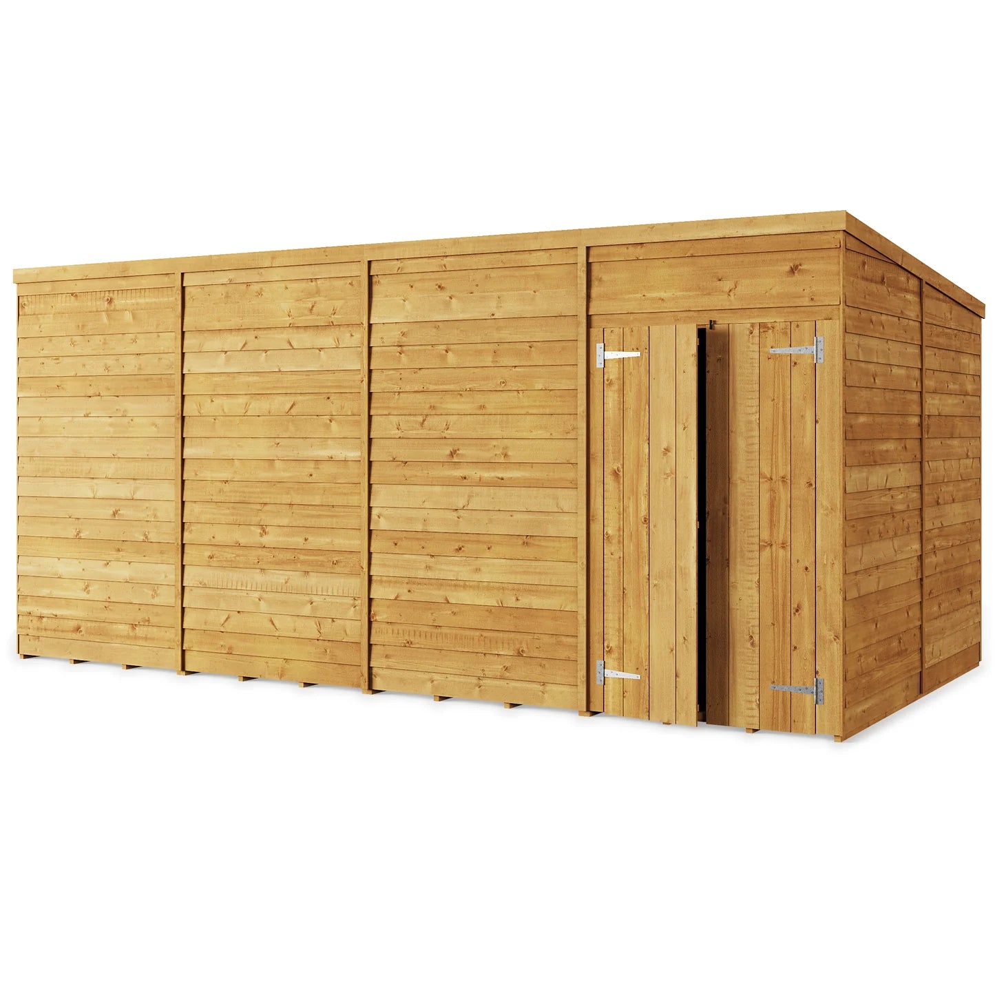 Store More Wooden Overlap Pent Shed Windowless/ Windowed (All Size Available)