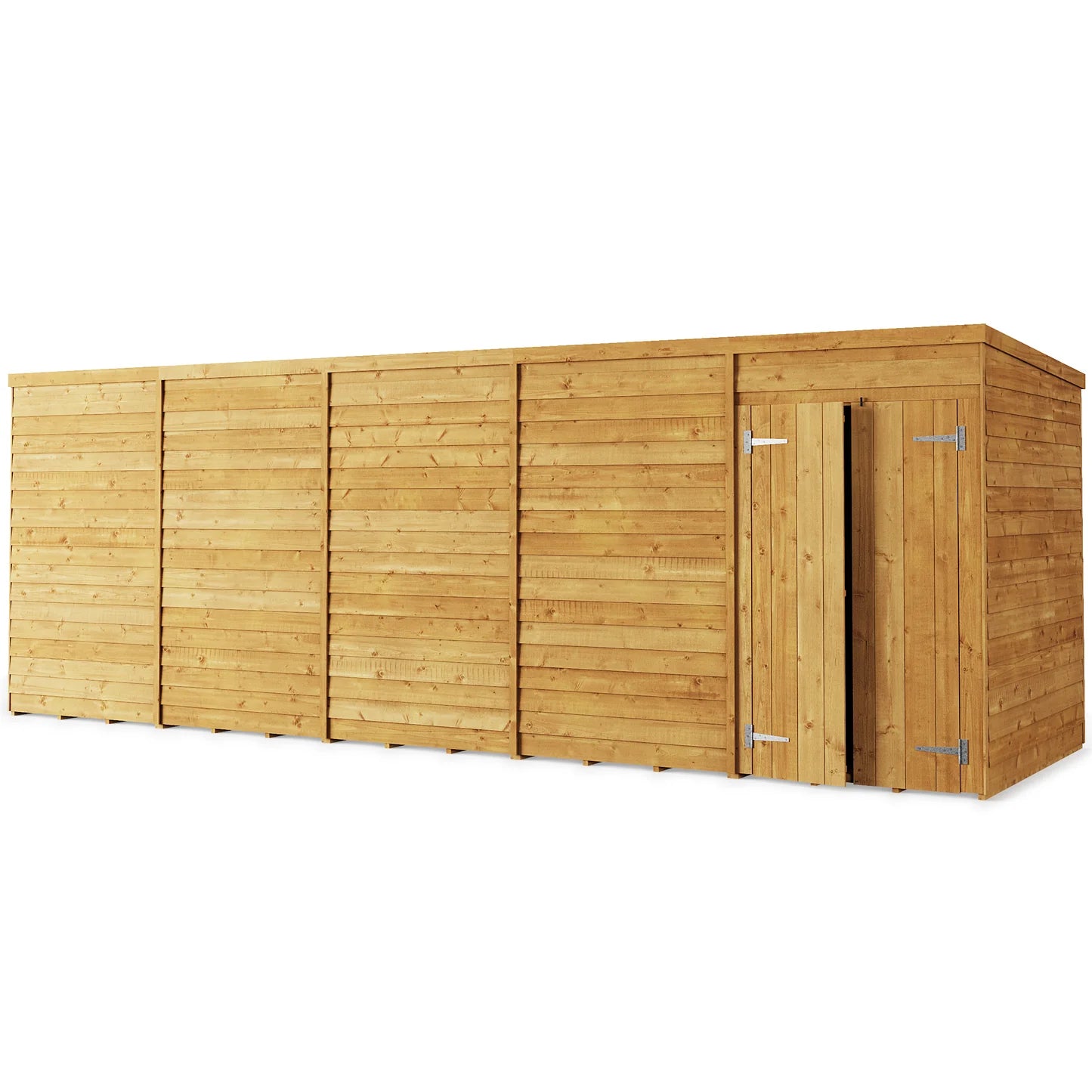 Store More Wooden Overlap Pent Shed Windowless/ Windowed (All Size Available)