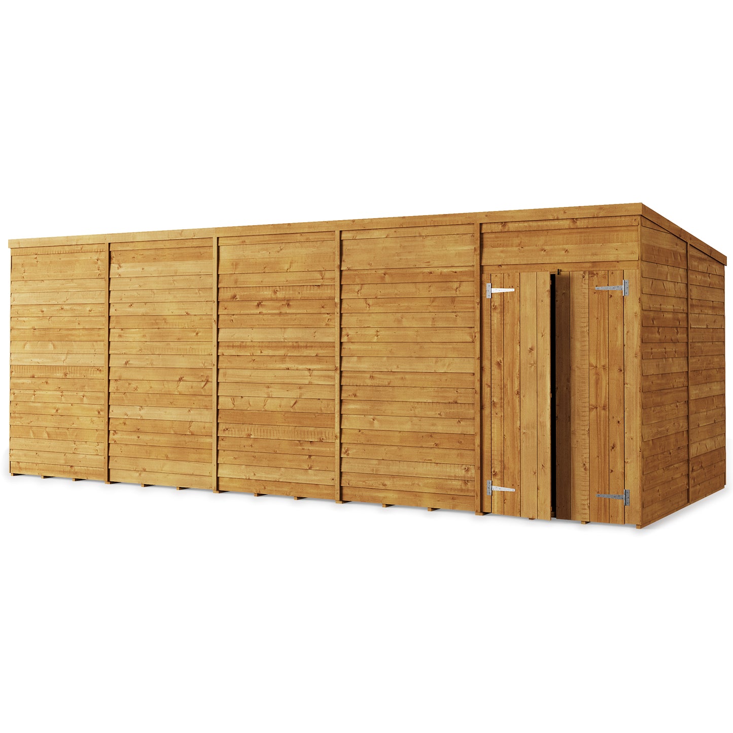 Store More Wooden Overlap Pent Shed Windowless/ Windowed (All Size Available)