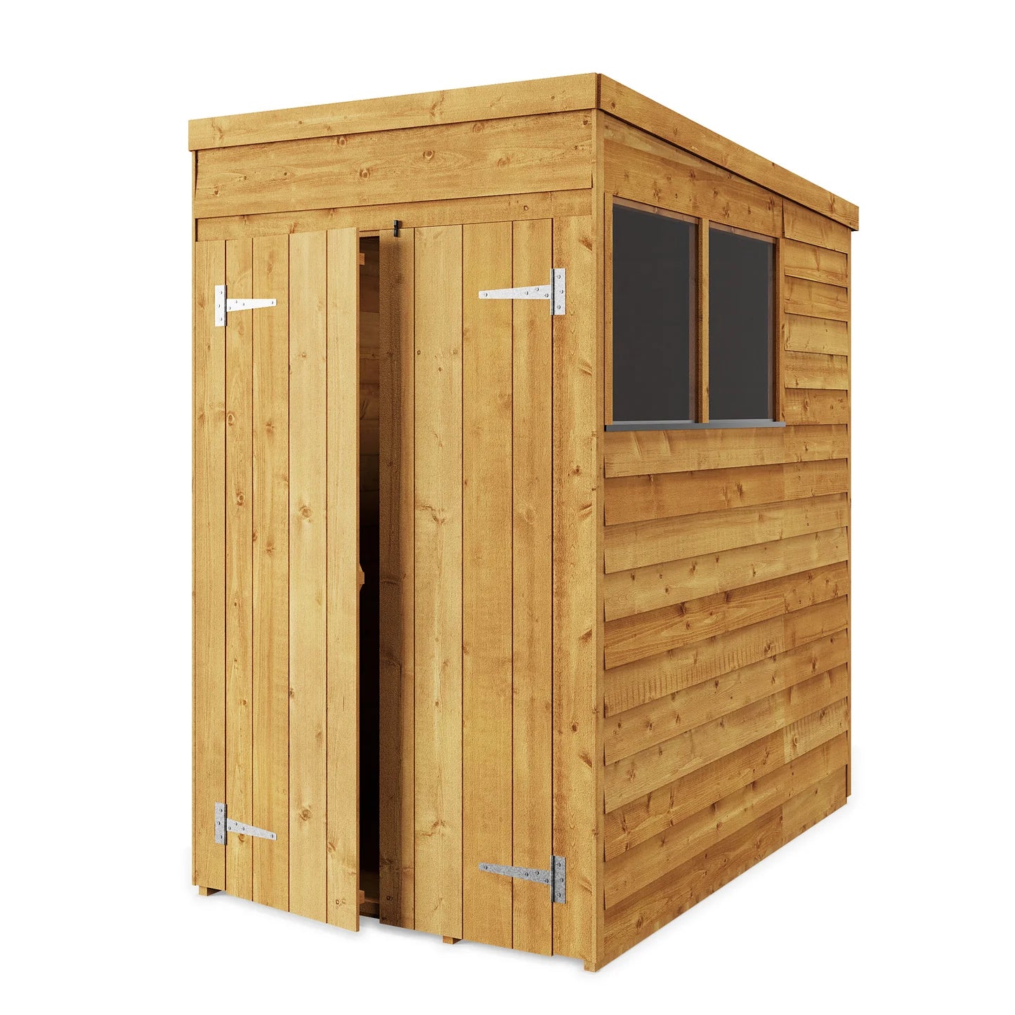 Store More Wooden Overlap Pent Shed Windowless/ Windowed (All Size Available)