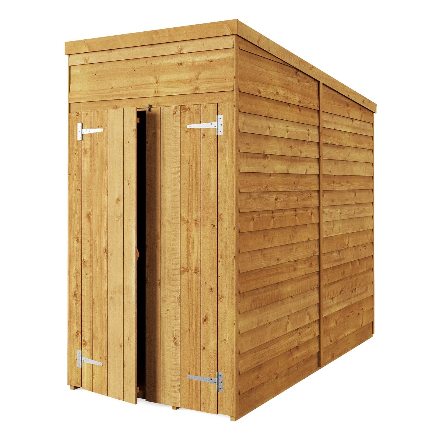 Store More Wooden Overlap Pent Shed Windowless/ Windowed (All Size Available)